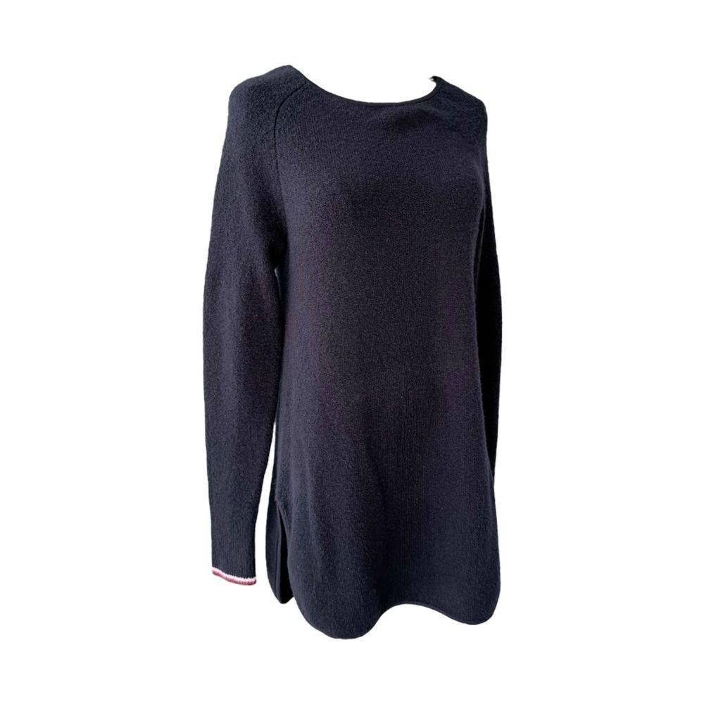 TOMMY HILFIGER NWT long crew neck in Navy  Bouclé Size S